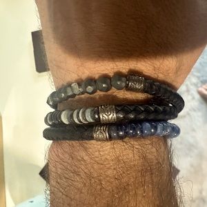 Leather John Hardy Triple Wrap Bracelet